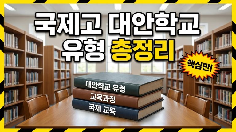 대안·국제학교 — 일반 학제 밖 선택지 종합