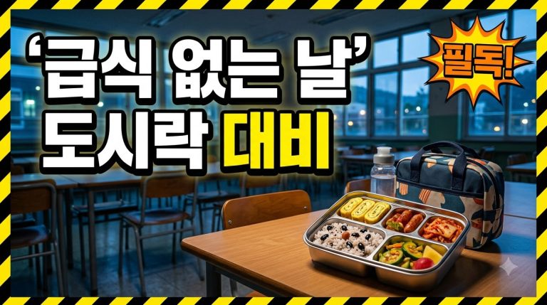 급식 안 하는 날 미리 확인하기 — 방학·재량휴업일 챙기기