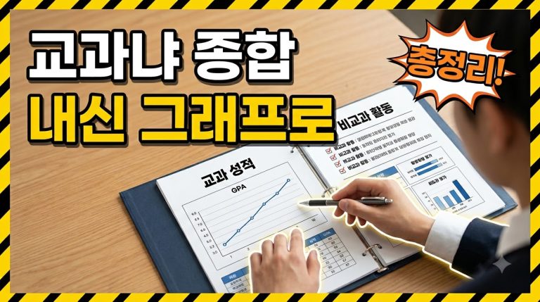 학생부교과 vs 학생부종합, 내 아이에게 유리한 쪽은
