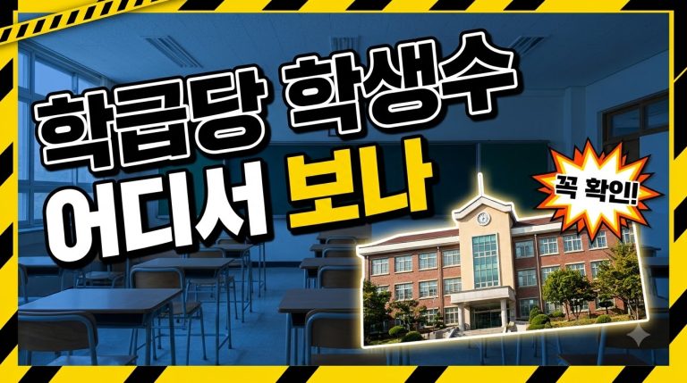 학급당 학생수 — 학교 규모 지표 종합