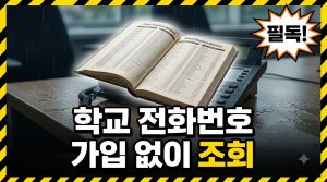 학교 전화번호·주소 빠르게 찾기 — 학교 기본정보 즉시 조회