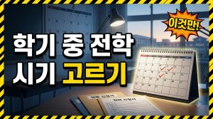 전학, 학기 중에 해도 될까 — 시기 정할 때 보는 것