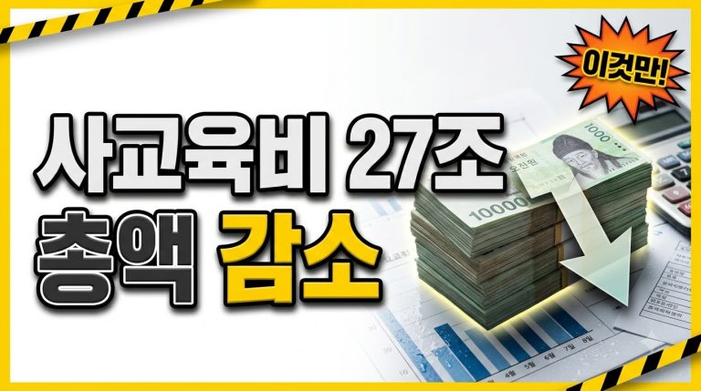 숫자로 보는 사교육비 — 2025년 초중고 사교육비조사 읽기