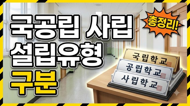 설립유형별 — 국립·공립·사립 학교 종합