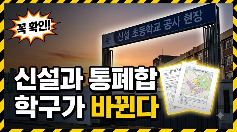 신설·통폐합 학교 — 학교 변동 정보 종합