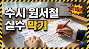 수시 원서접수 체크리스트 — 9월, 이 실수만 피하세요