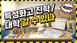 특성화고 가면 대학 못 가나요? — 입학 방식과 진학 경로