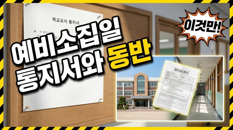 초등학교 예비소집일, 무엇을 준비하고 확인할까 — 취학통지서부터 챙기세요