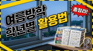 학년별 여름방학 활용법 — 방학이 끝나기 전에 챙길 것들
