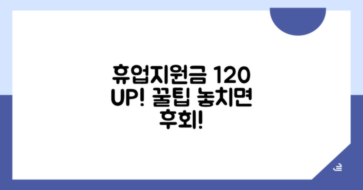 휴업지원금 120% 활용 꿀팁