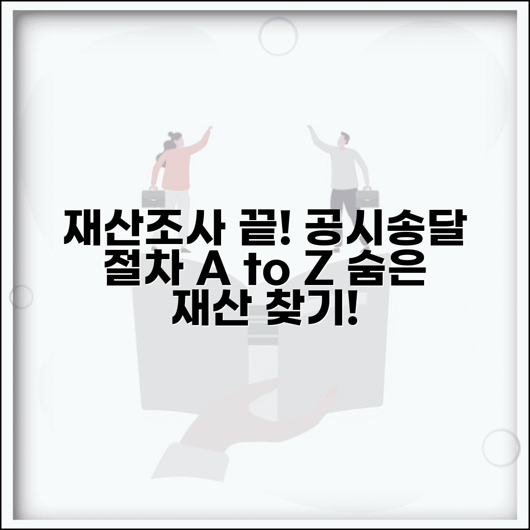 재산명시 공시송달 절차 | 채무자 재산조사 공시송달 신청방법