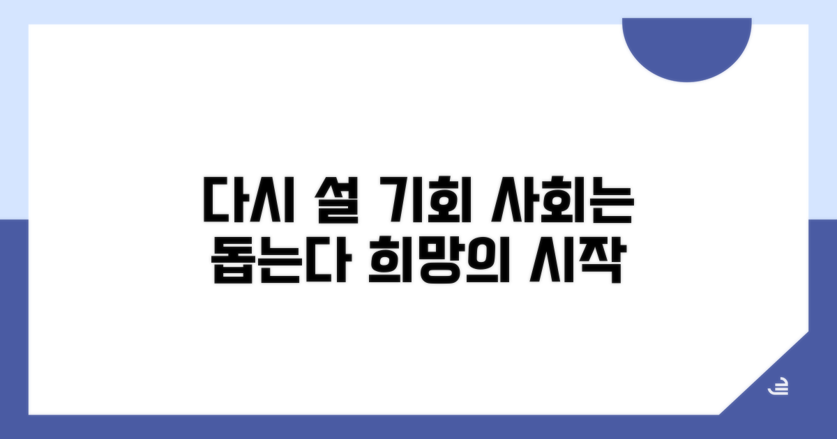 다시 설 기회, 사회의 역할