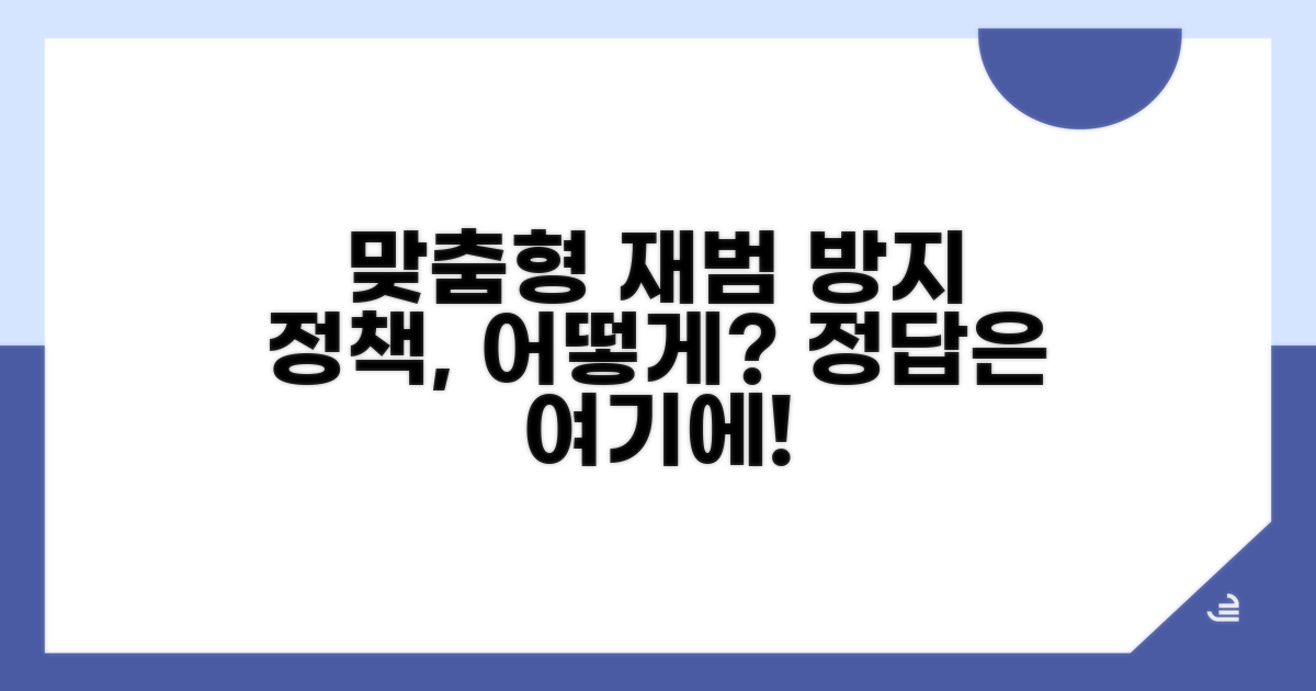 맞춤형 재범 방지 정책은?