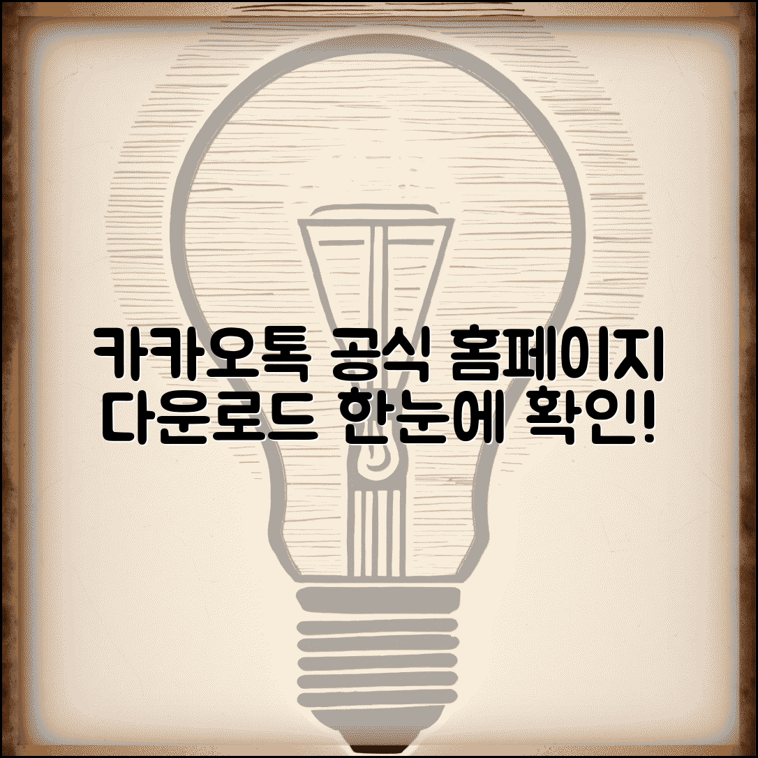 카카오톡 홈페이지 | 공식 사이트 + 다운로드 링크 정리
