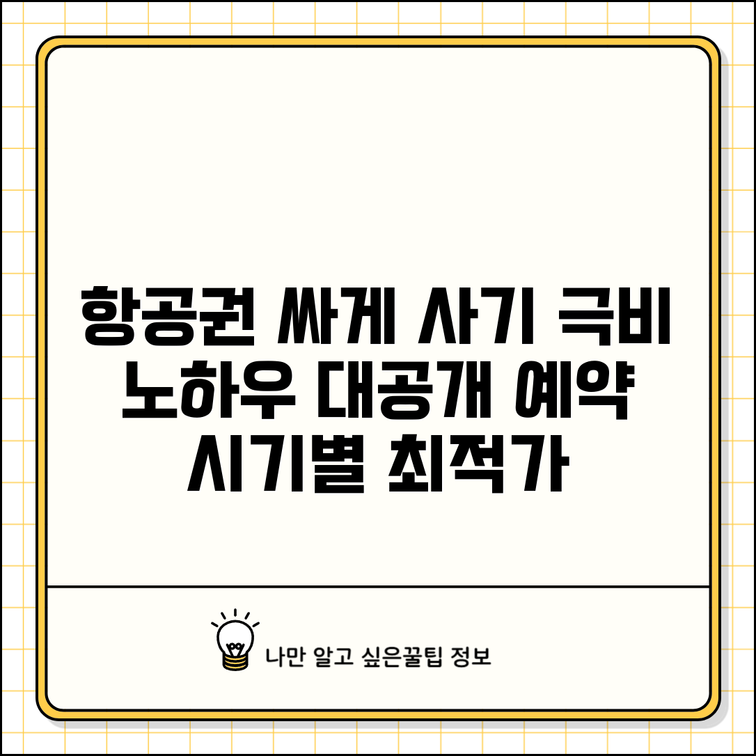 항공권 싸게 구입하는 팁 | 항공료 절약 노하우 | 예약 시기별 가격 변동 | 디시 실전 꿀팁