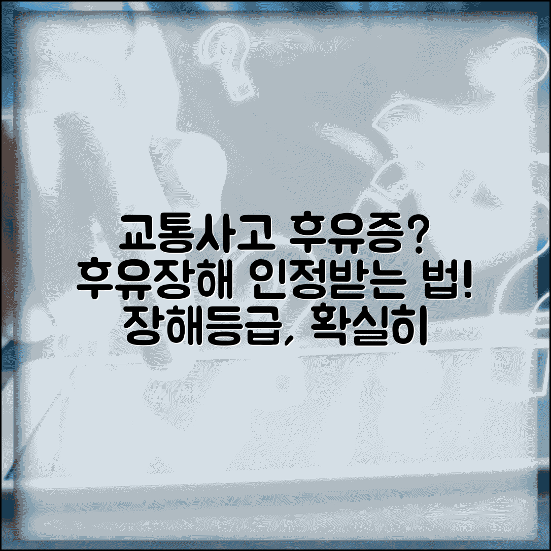 교통사고 후유증 인정 방법 | 후유장해 진단서 작성과 장해등급 인정 절차