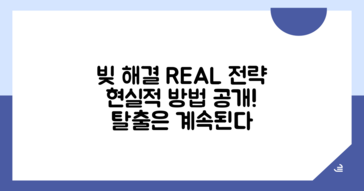 채무 해결을 위한 현실적인 전략