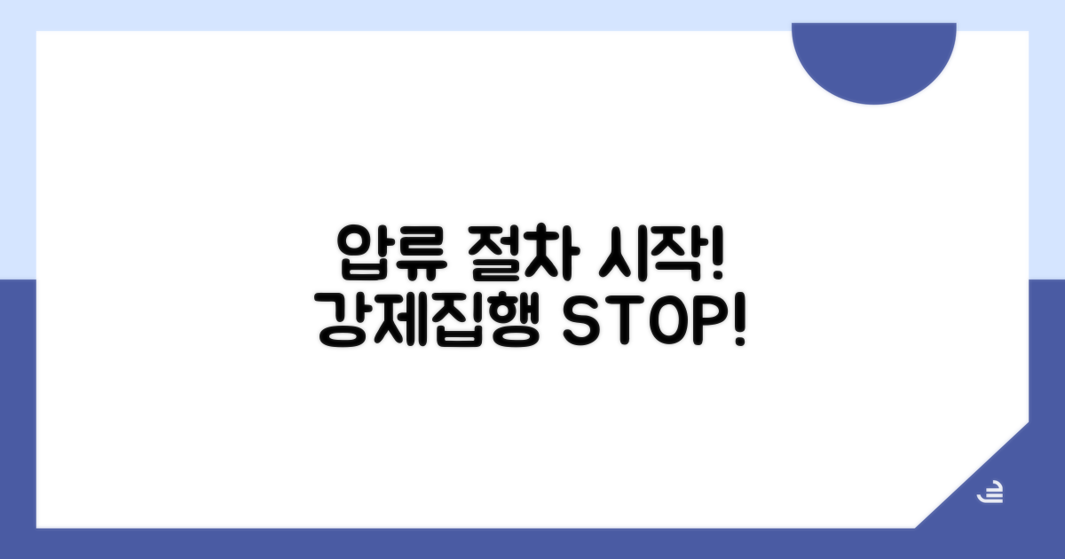 강제집행 시작되는 압류 절차