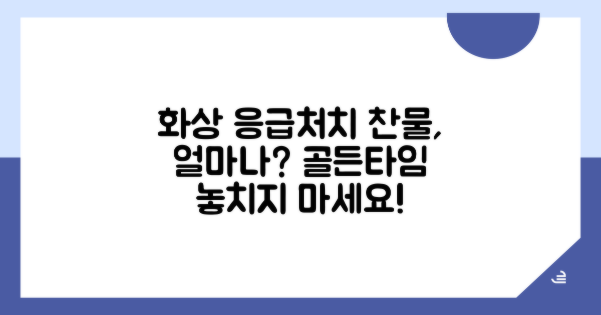 화상 초기 대처법, 찬물 얼마나?