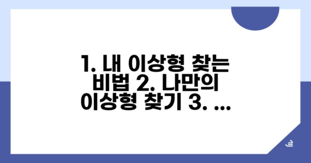 나에게 맞는 이상형 찾는 비결