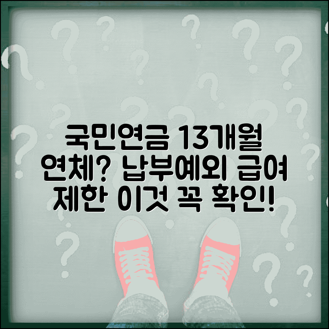 국민연금 보험료 연체 | 국민연금 13개월 연체시 납부예외 승인과 급여 제한
