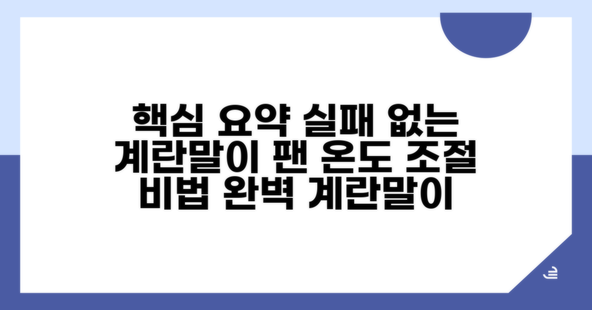 팬 온도 조절로 실패 없는 계란말이