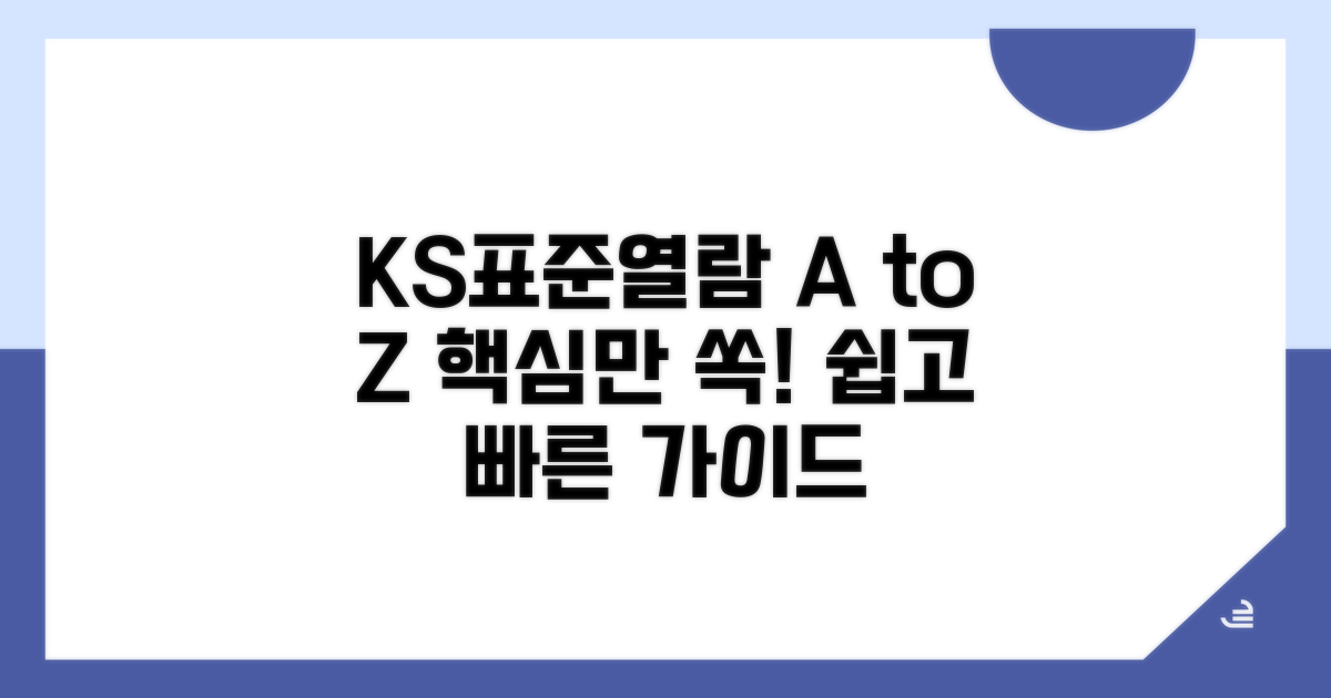 KS표준열람 핵심 가이드
