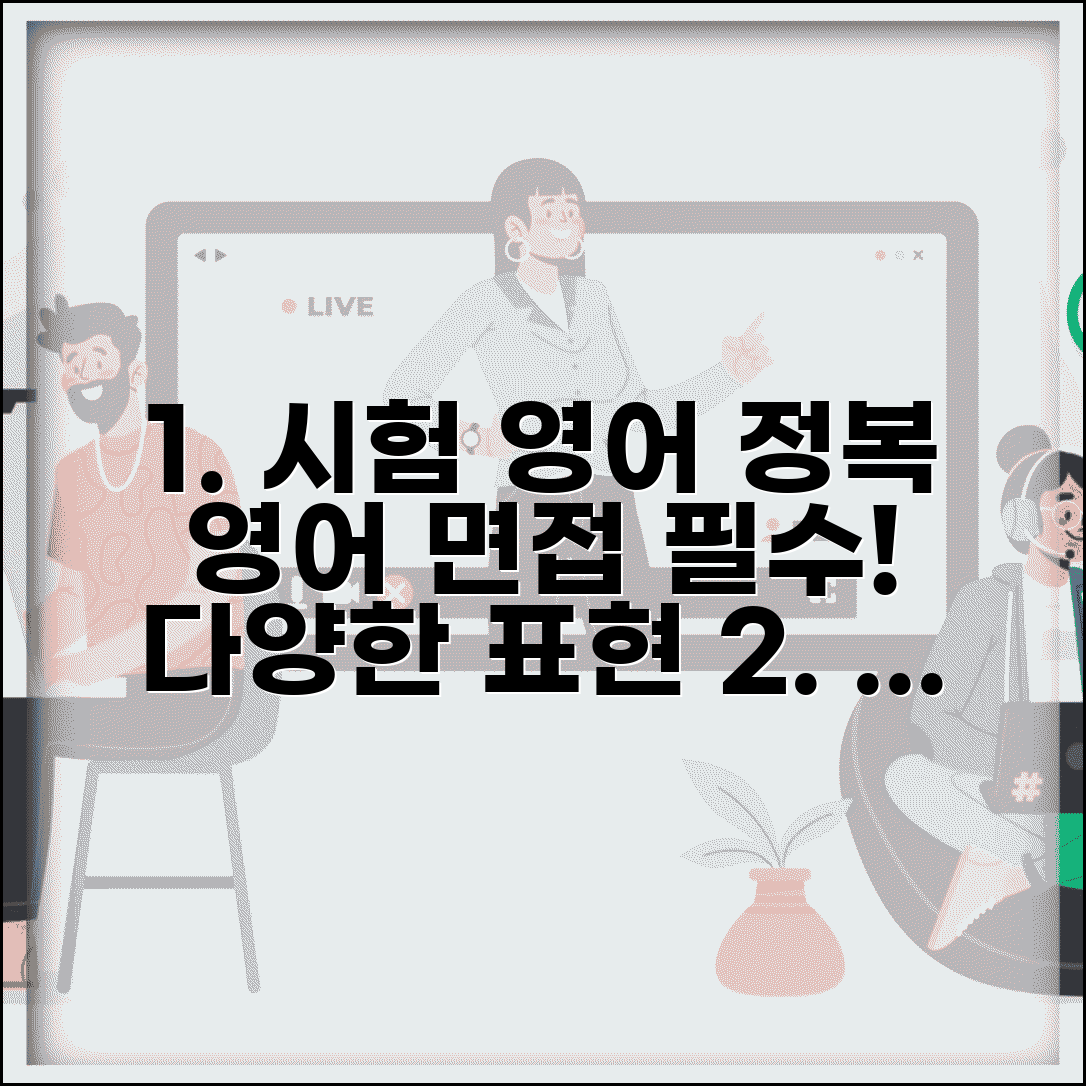 시험 영어로 다양한 표현법 | 상황별 활용 예문 | 영어 면접 대비 필수 표현