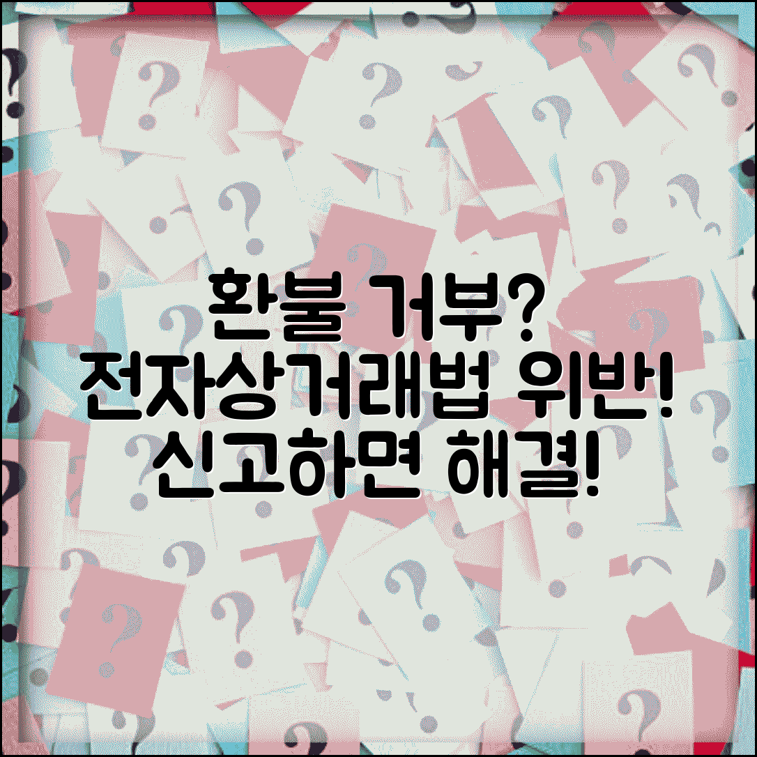 인터넷 쇼핑몰 환불 거부시 | 전자상거래법 위반 신고 효과