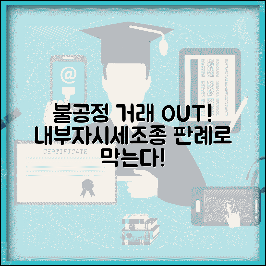 증권시장 불공정 행위 금지 사례 | 내부자거래/시세조종 판례 분석