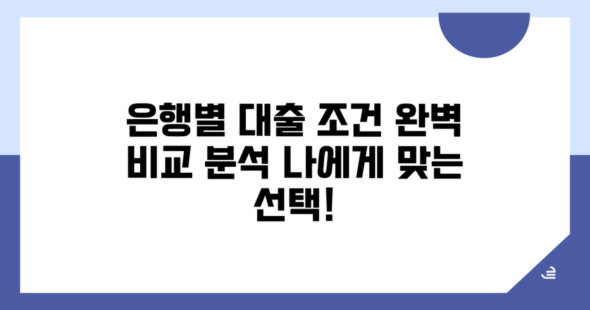 주택담보대출 조건, 은행별 완벽 비교 분석
