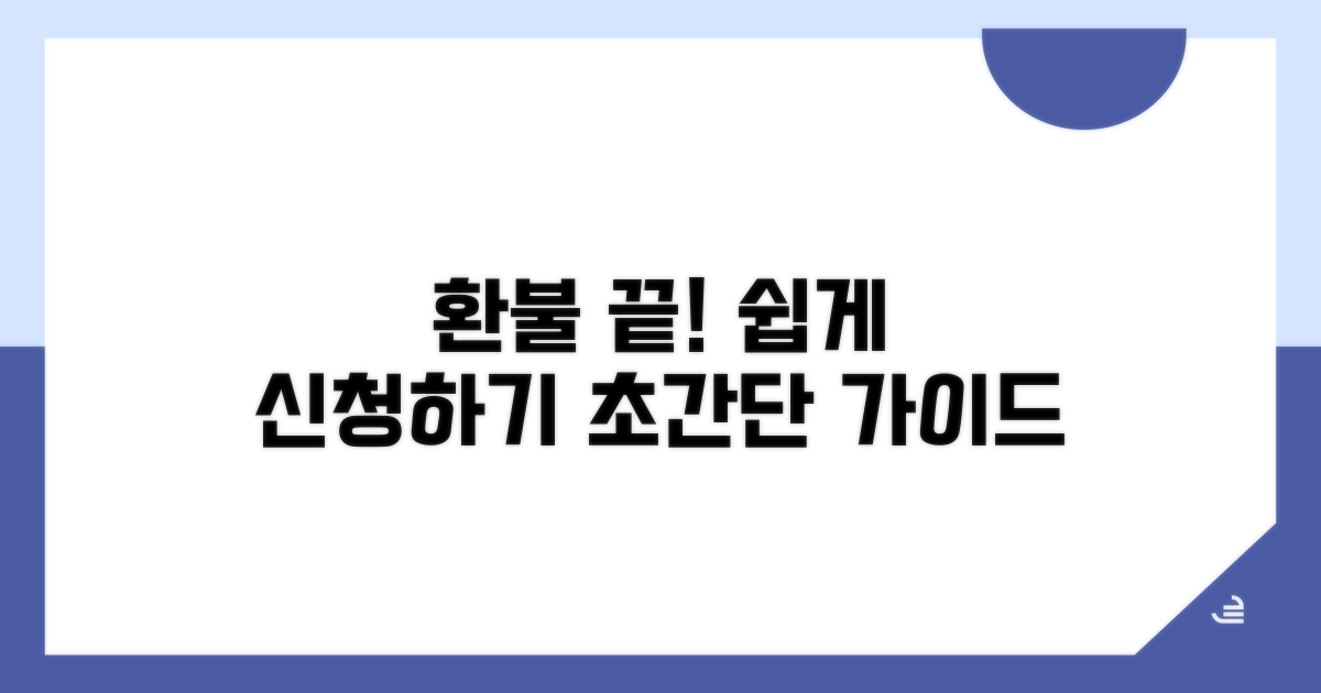 간편하게 환불 신청하는 방법 안내