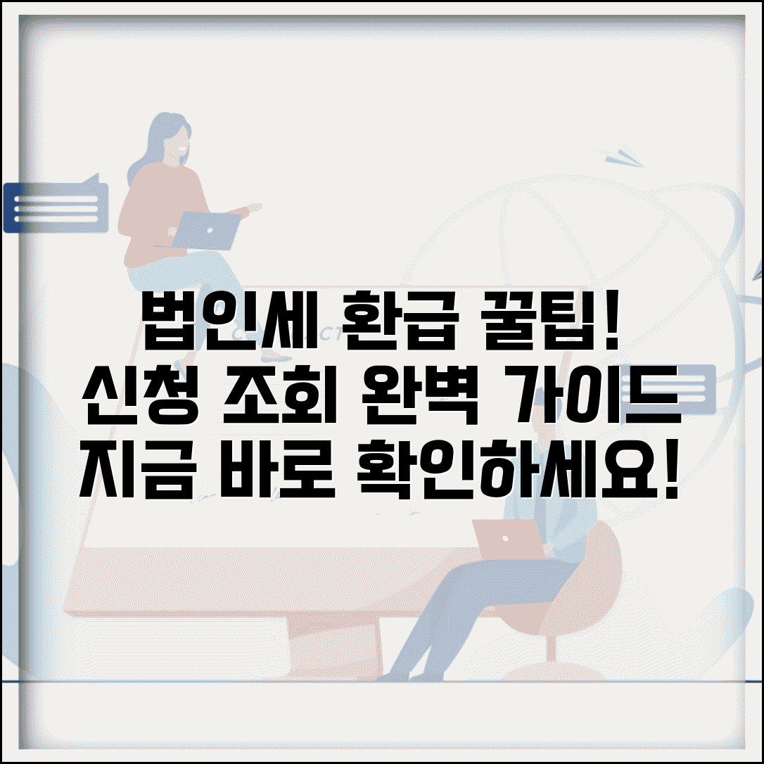 법인세 환급 받는법 신청 조회 방법 총정리