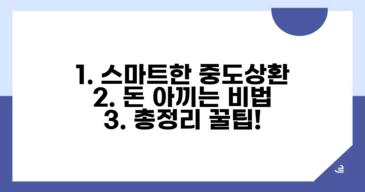 스마트한 중도상환 전략 총정리