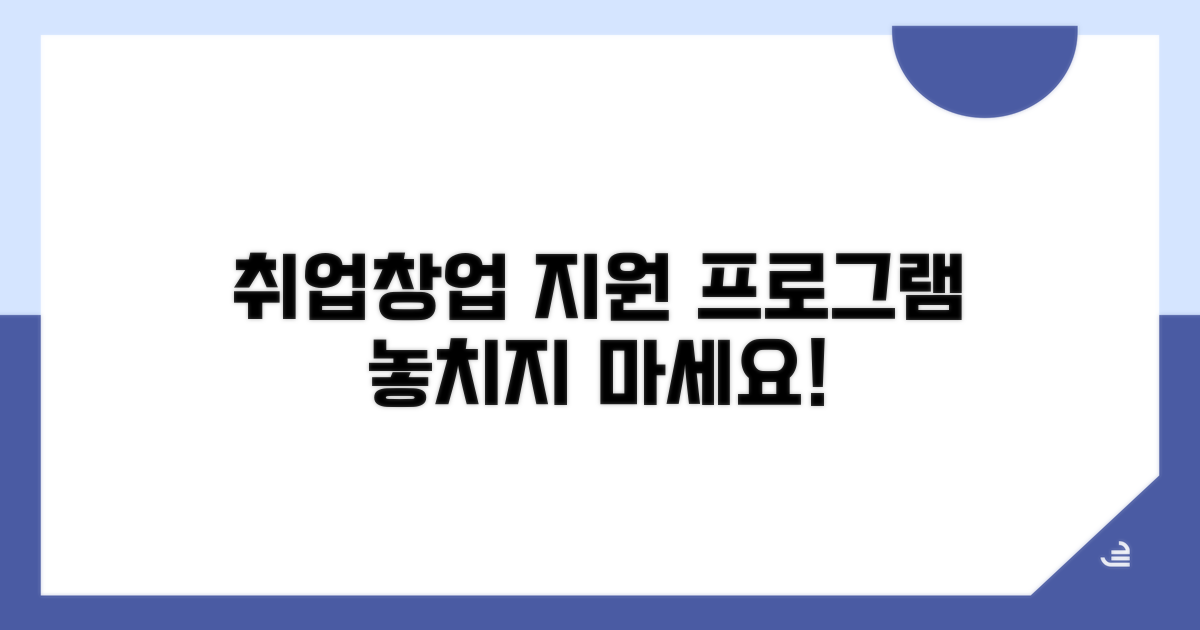 취업 창업 지원 프로그램 안내