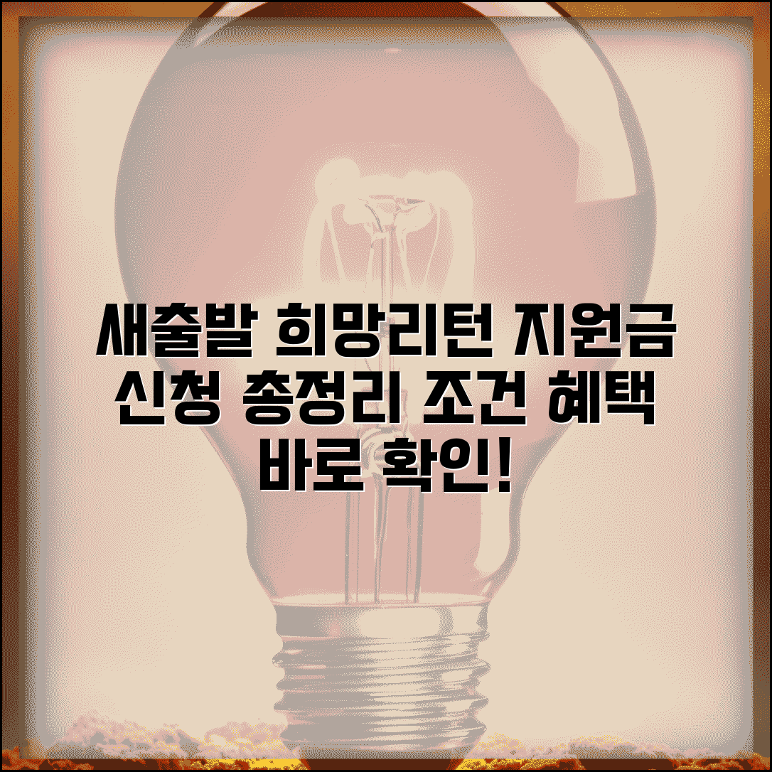 소상공인 새출발자금 신청부터 희망리턴패키지 지원까지 | 조건, 신청방법, 혜택 총정리