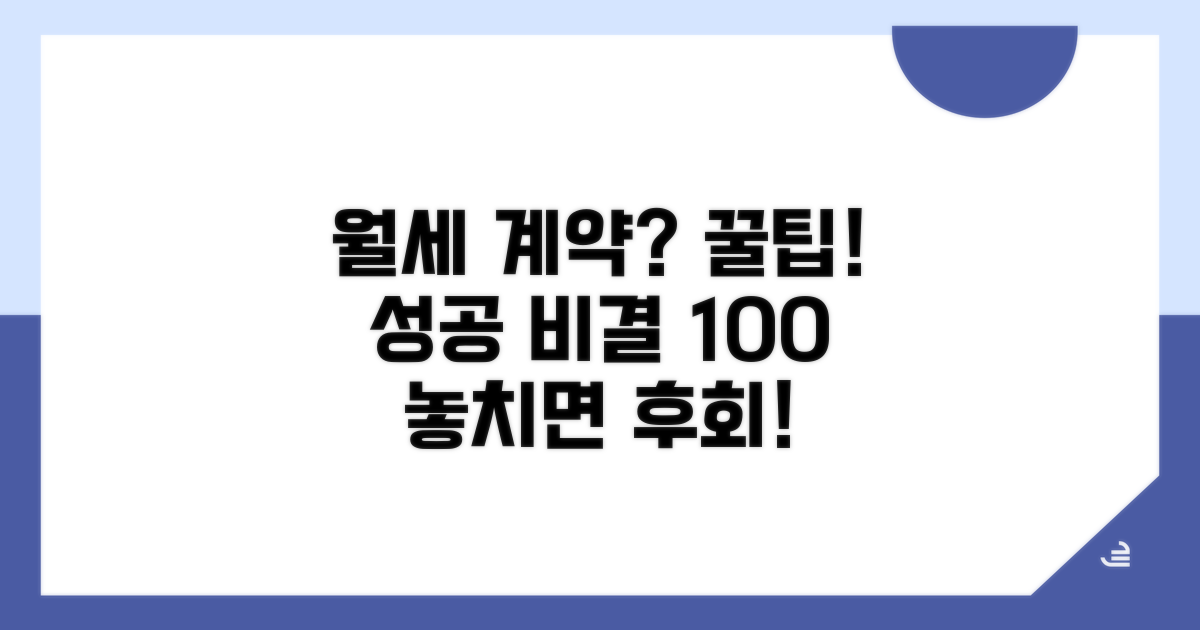 성공적인 월세 계약 꿀팁