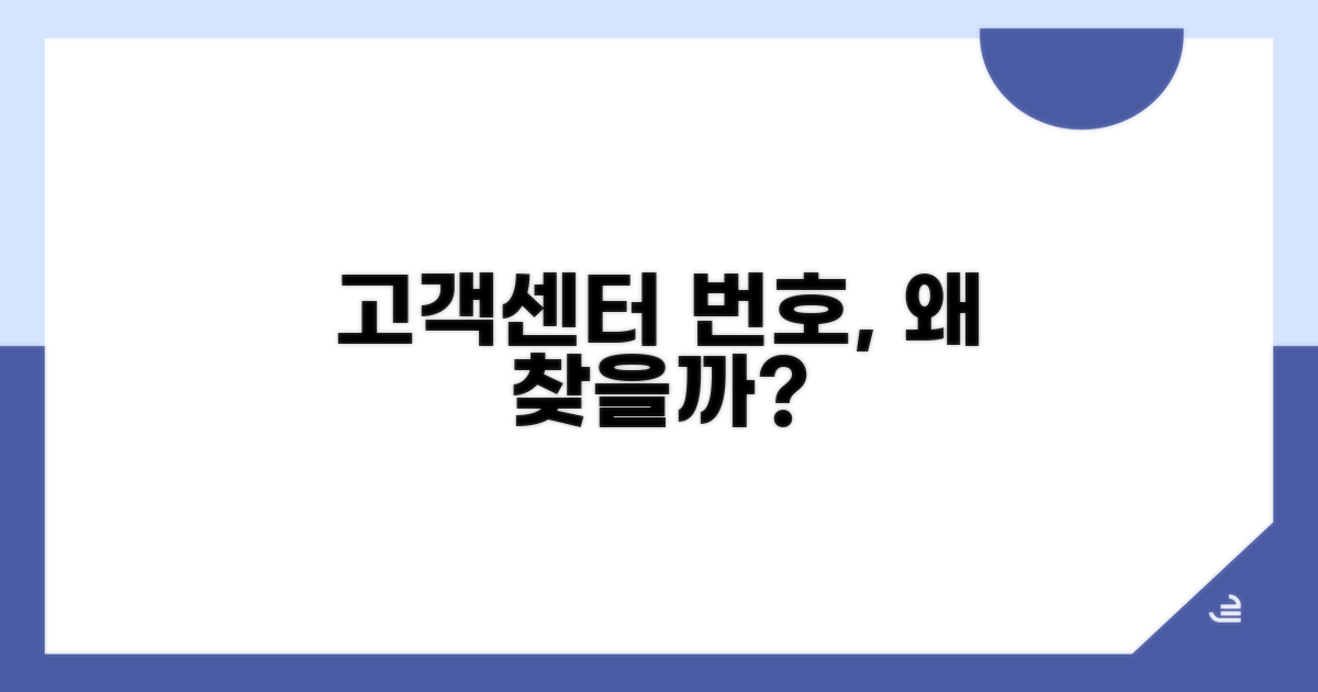 고객센터 전화번호 조회 왜 할까?