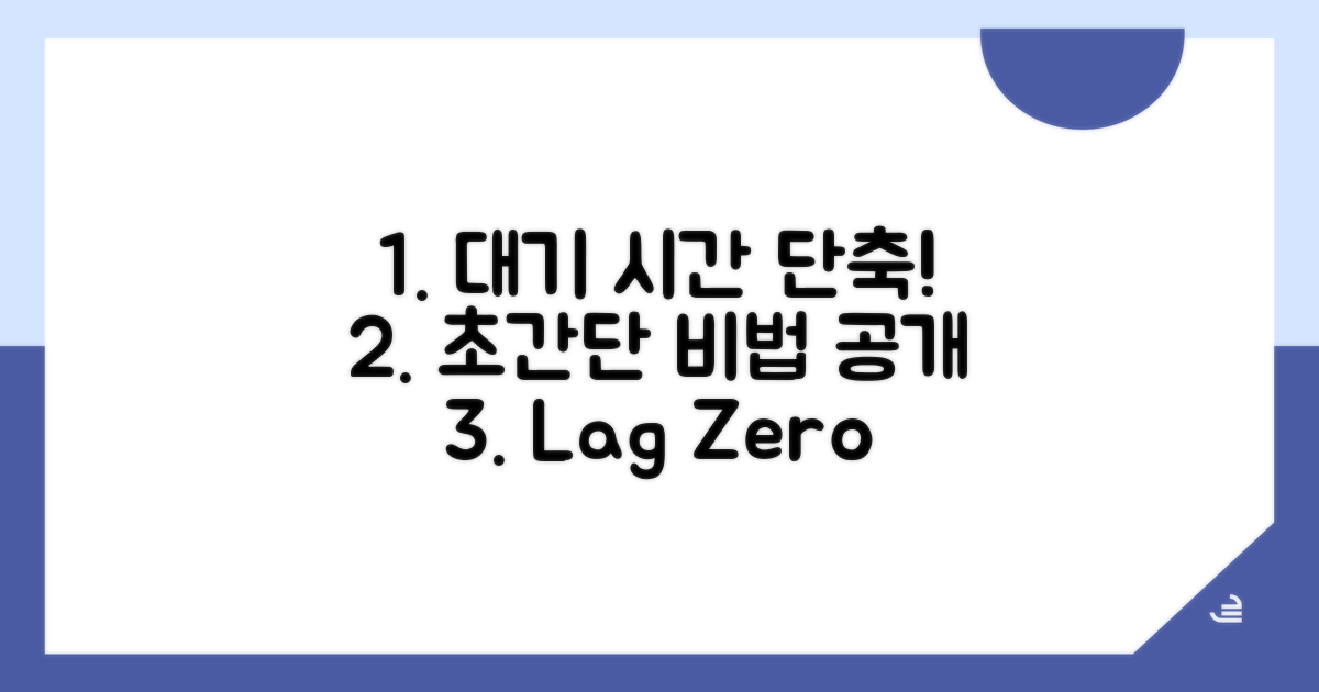 빠른 대기 시간 단축 비법 공개