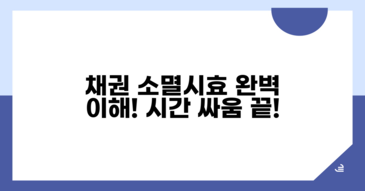 채권 소멸시효 기본 개념
