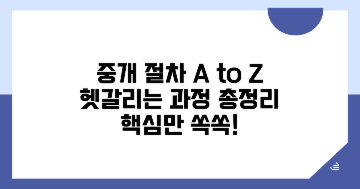 알아두면 좋은 중개 절차 총정리