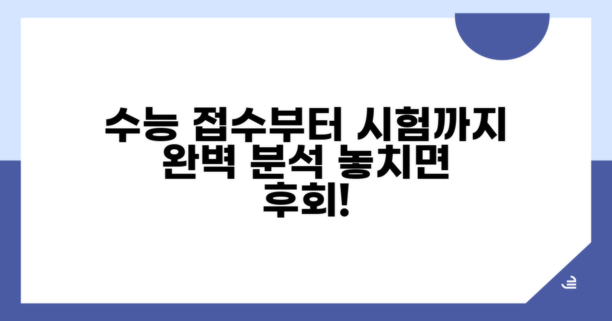 수능 접수부터 시험까지 절차 완벽 분석