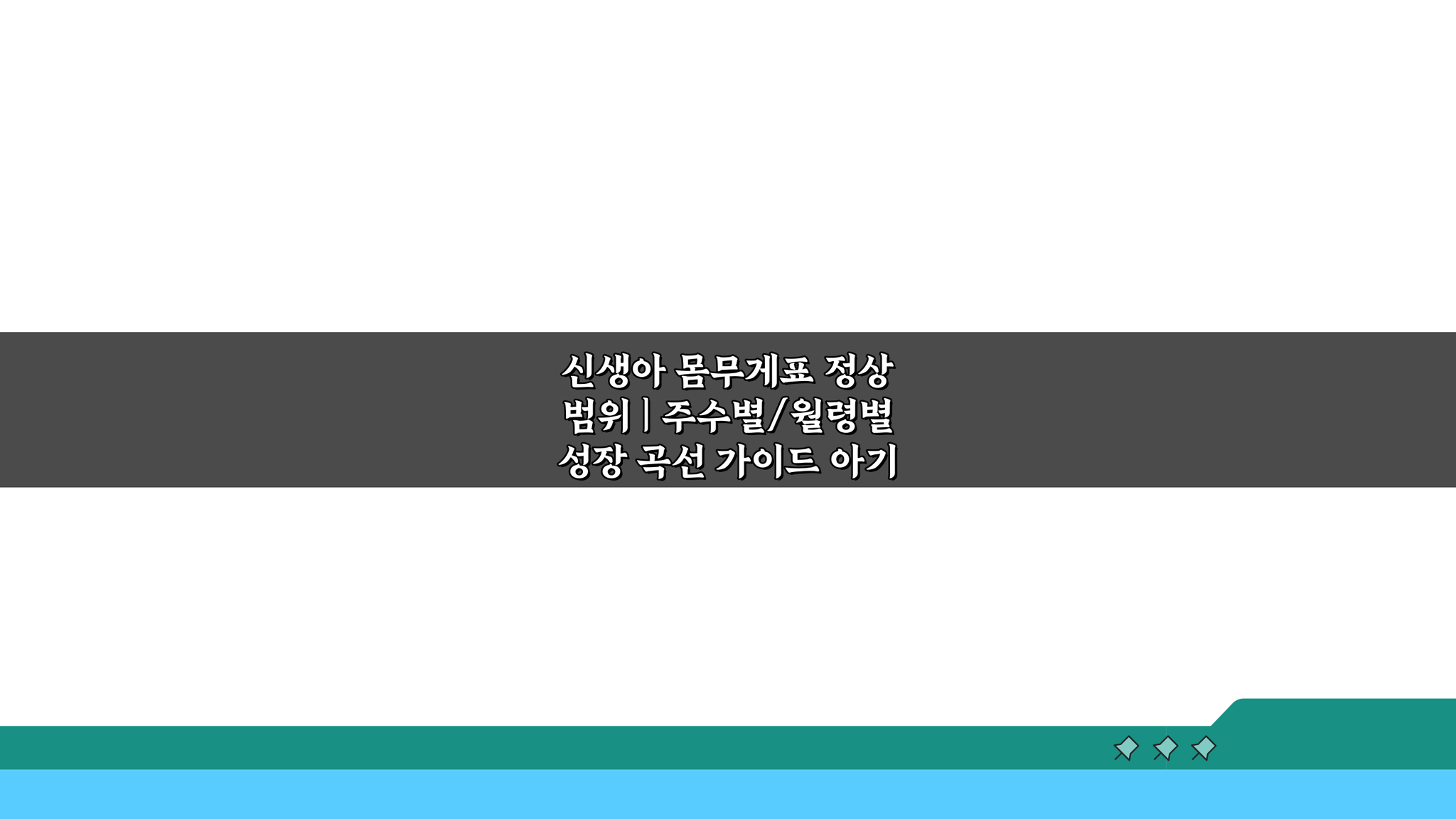 신생아 몸무게표 정상 범위: 주수별/월령별 성장 곡선 완벽 가이드