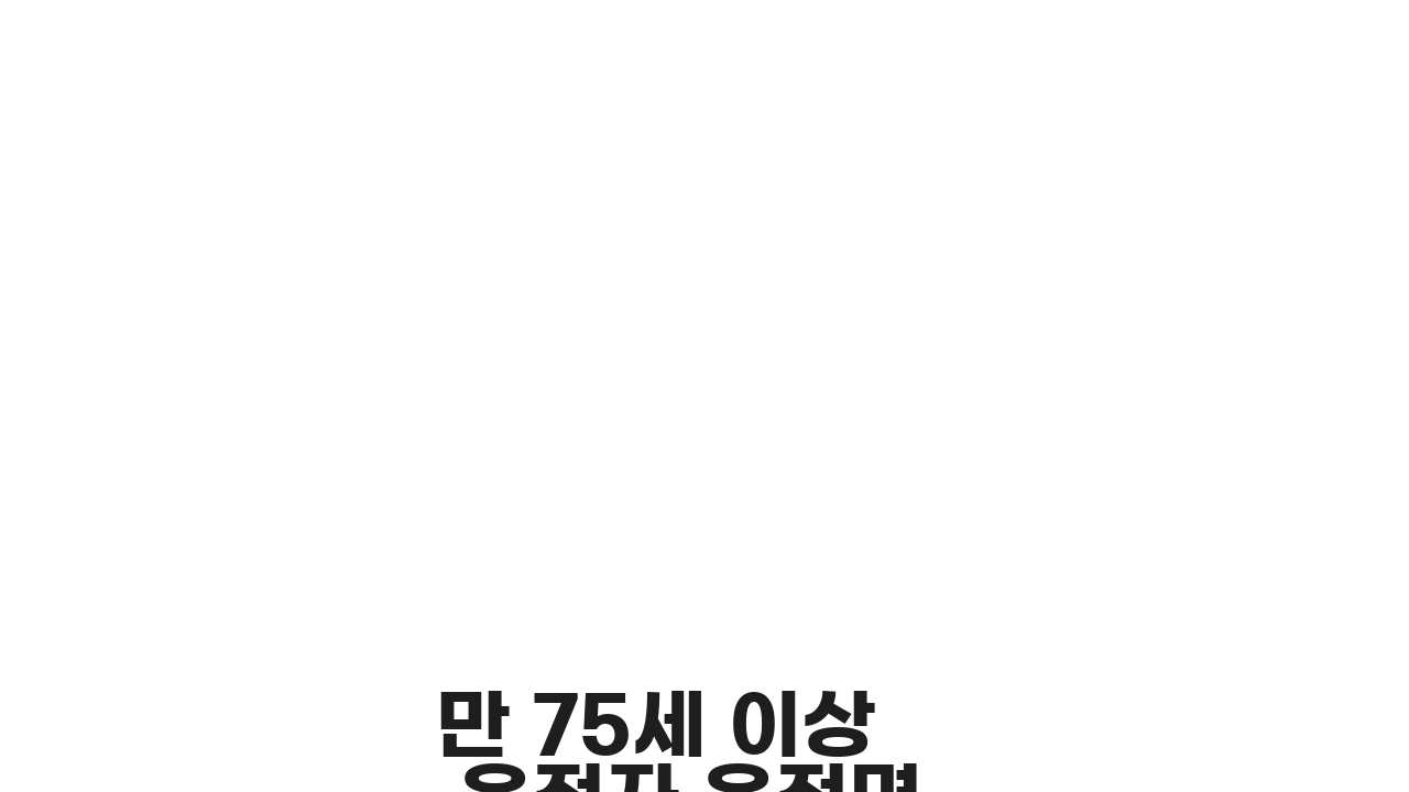만 75세 이상 운전자 운전면허 정기적성검사 일정 | 신청 방법과 주의사항 5가지