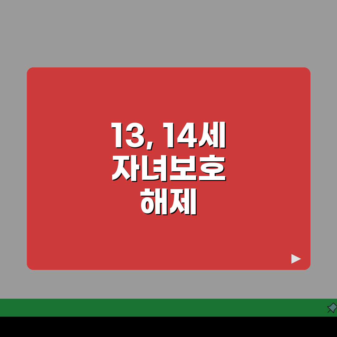 자녀보호기능 해제 나이 13세 14세 | 자녀보호 해제 나이 완벽 가이드 직접 해봤어요