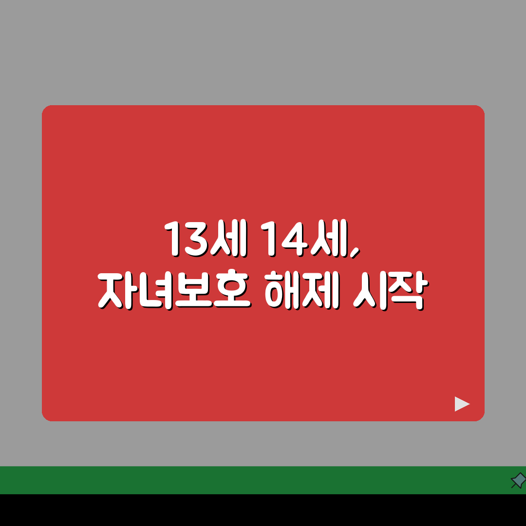자녀보호기능 해제 나이 13세 14세 | 자녀보호 해제 나이 완벽 가이드 직접 해봤어요