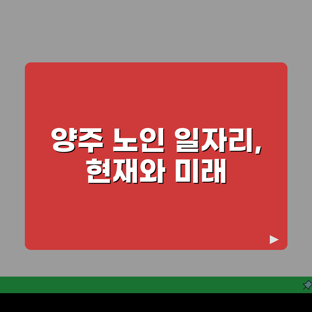 양주시 노인 일자리 | 중장년 취업, 시니어 알바, 공공근로, 종합복지관 체험기, 직접 해